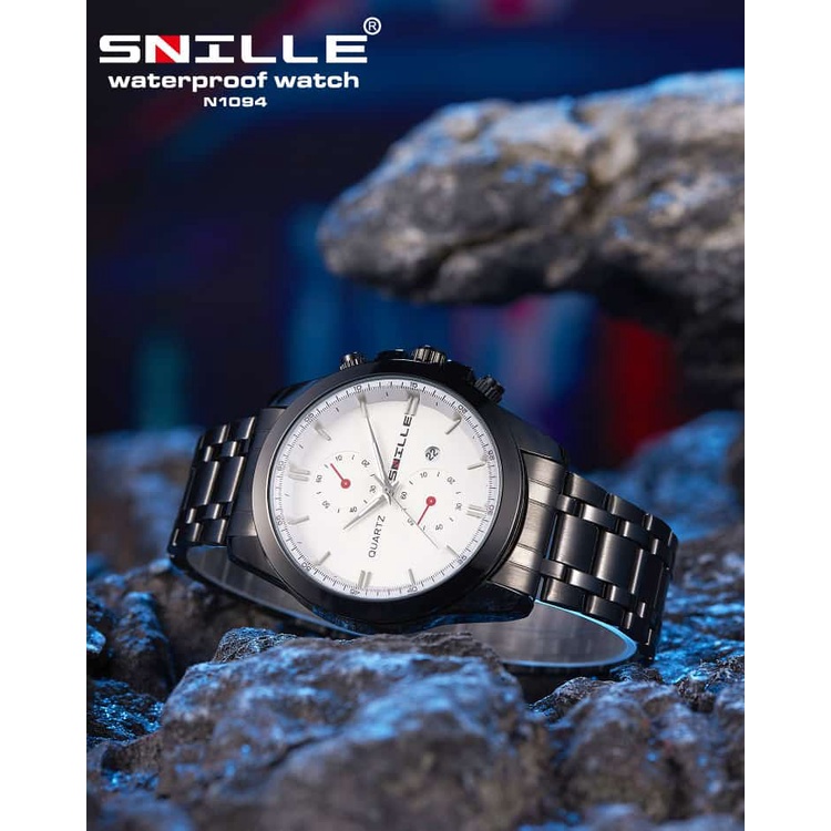 Jam Tangan Pria SNILLE Jam Rantai Sport Anti Air High Quality