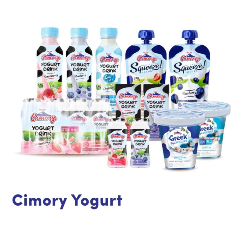 CIMORY YOGURT 70ML (5pc) / 200ml / SQUEEZE / 250ml