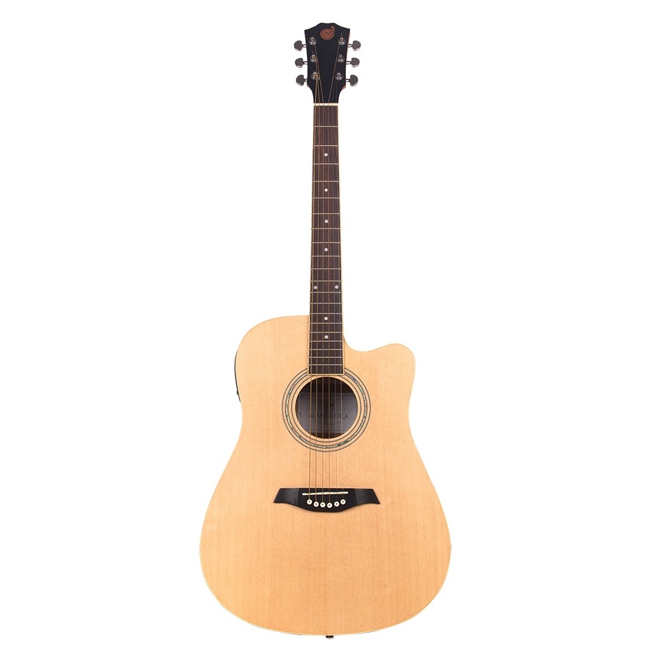 GITAR SEMI AKUSTIK MANDALIKA APS-02 JUMBO DREADNOUGHT (APS02-DCNT) EQ LC 4 FULLSET BONUS SOFTCASE GITAR SENAR CADANGAN DAN PICK WITH SERTIFIKAT