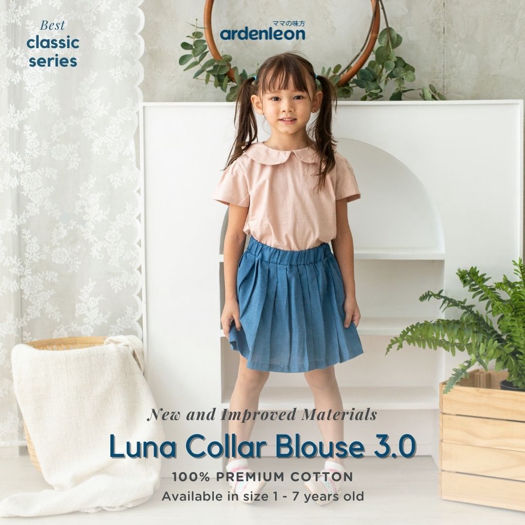 Ardenleon - Luna Collar Blouse / Atasan Anak Perempuan  (4-7 Year)