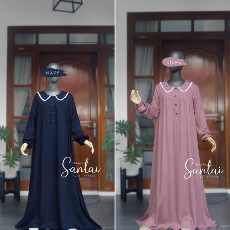 GAMIS SANTAI BY AL-HAURAA | RAYON PURE EFFECT