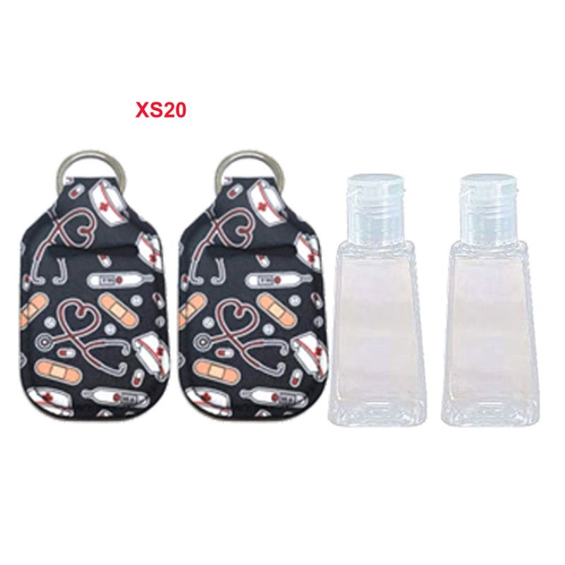 Zzz 30ml Botol Hand Sanitizer Kunci Gesper Kulit Cover Kepala Reusable Bottle Hand Washing Storage Cover