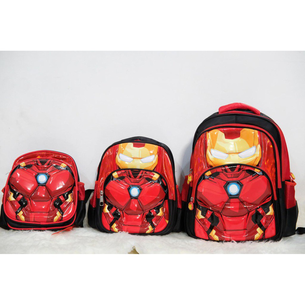 tas sekolah anak 3D PAUD import super hero