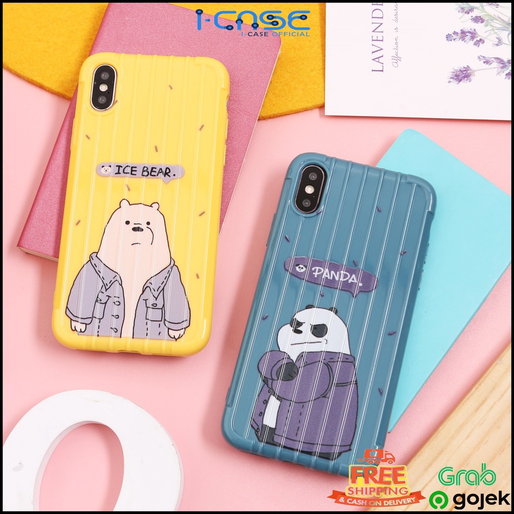 WE BARE BEARS TRUNK CASE FOR OPPO A5 A9 2020 F11 RENO ACE REALME VIVO XIAOMI