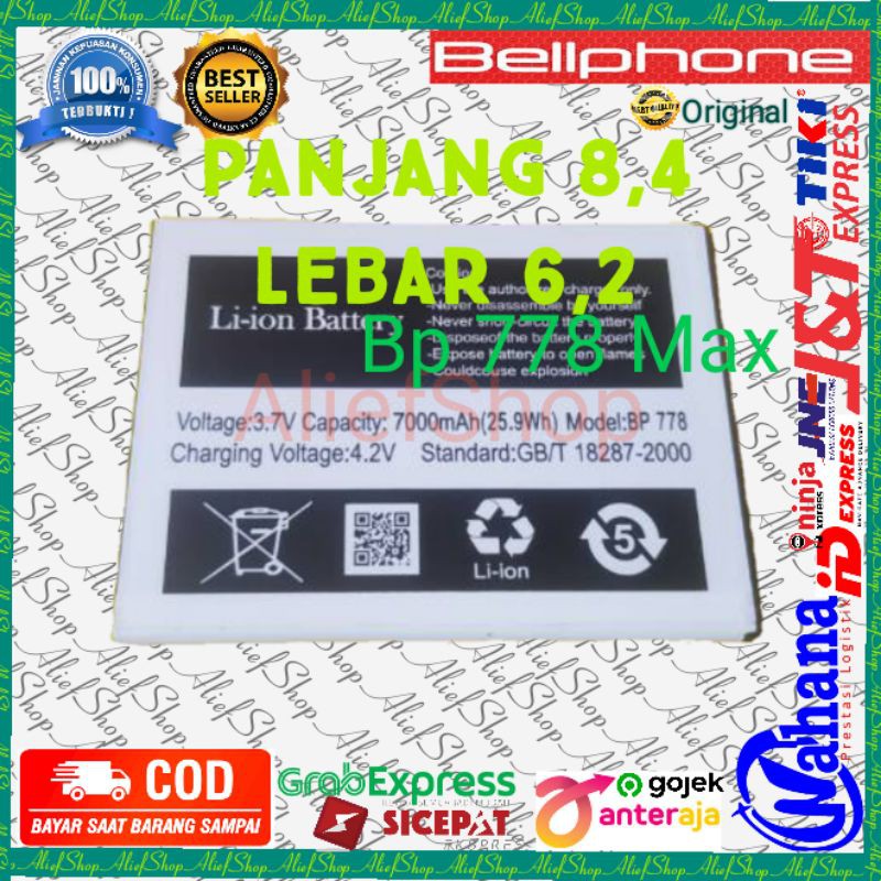 Batrai MCom Bellphone BP778 Max Batre Bell phone Bp 778 Baterai  modif