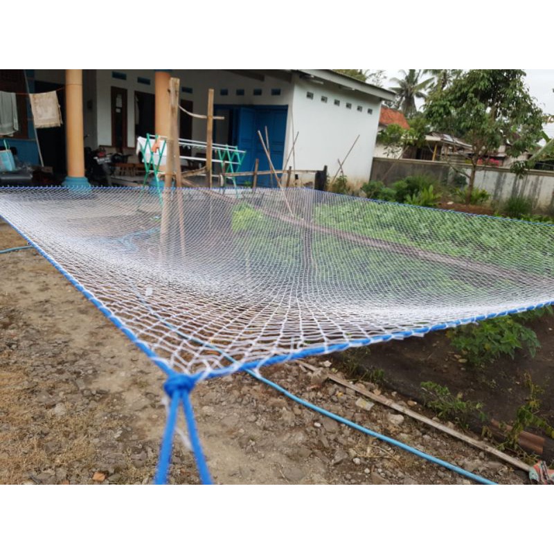 jaring anco nylon 250cm x 250cm lubang 1 inchi untuk ikan bandeng gabus nila mujaer