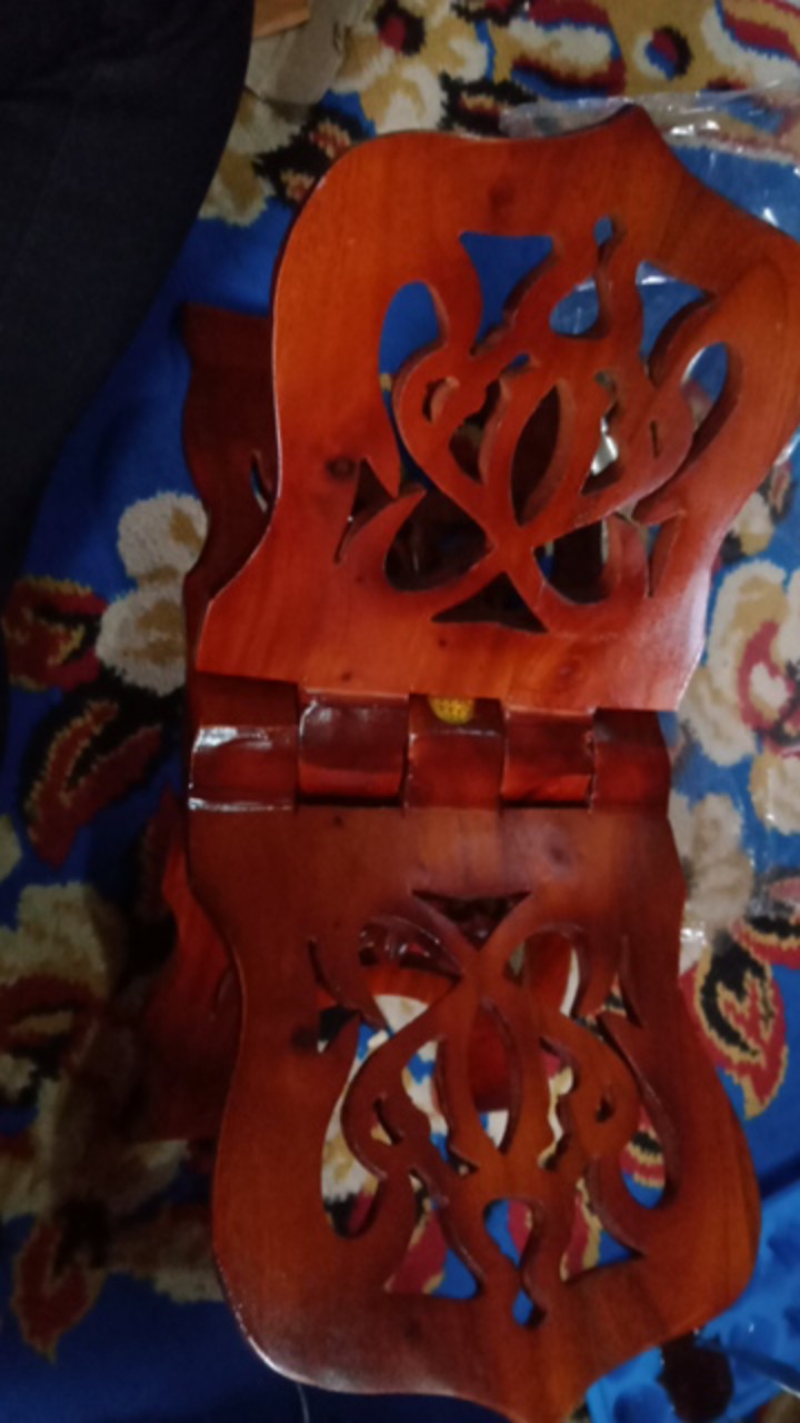 Rekal / Tatakan Al Quran Kayu Jati Campuran Ukuran Lebar 20 Cm