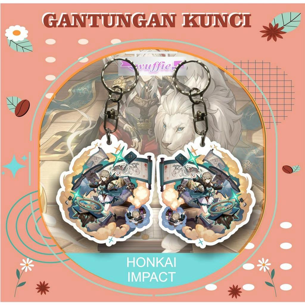 [BUKAN PO]  Gantungan Kunci Akrilik Honkai Impact/ Keychain Acrilic Honkai Impact