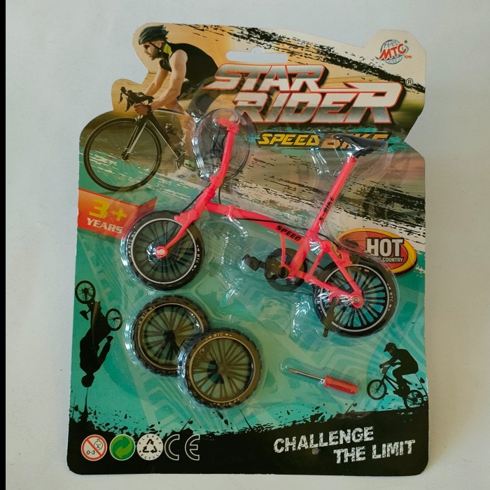Mainan miniatur sepeda lipat Gunung - SPEEDBIKE DIECAST - Merah
