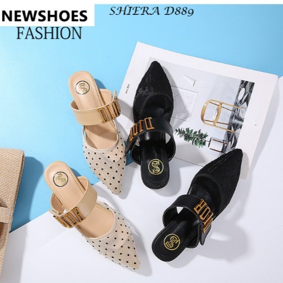 SHIERA MULES FLAT SHOES LANCIP D889