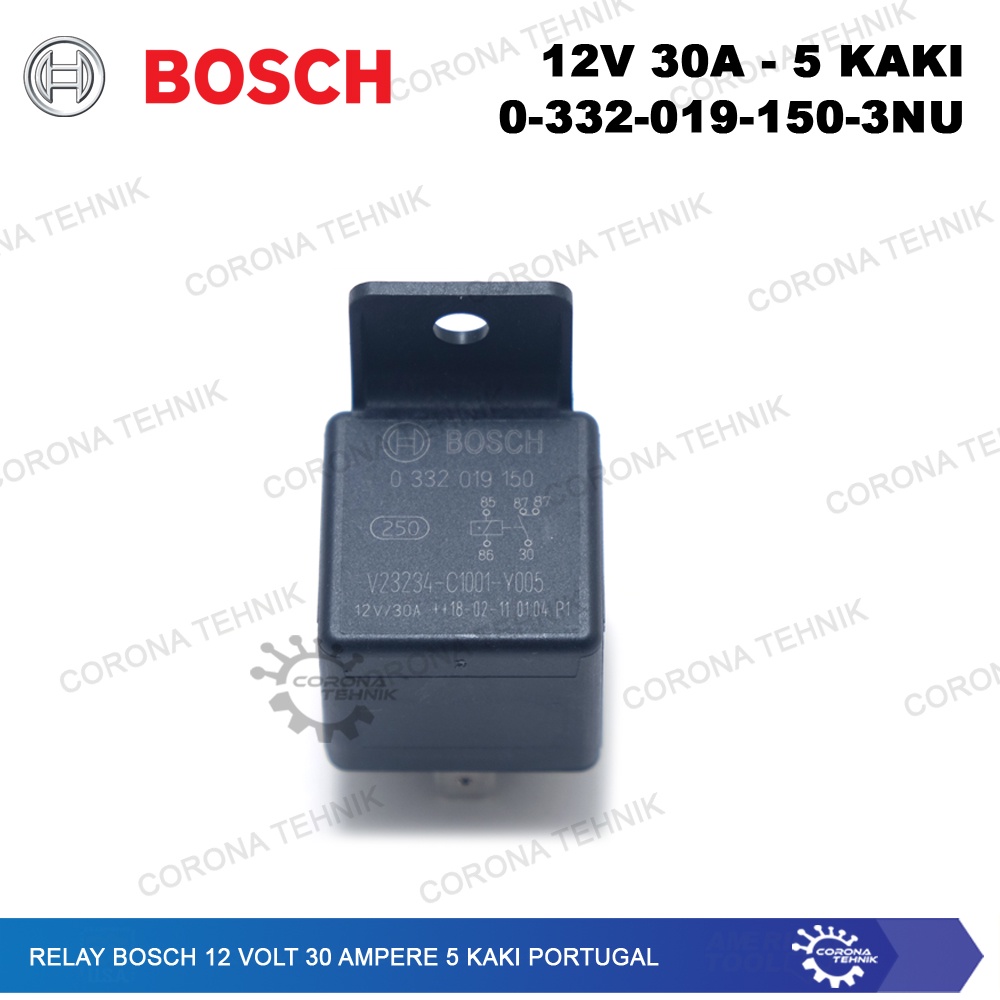 Portugal - Relay Bosch 12 Volt 30 Ampere 5 Kaki - 0-332-019-150-3NU