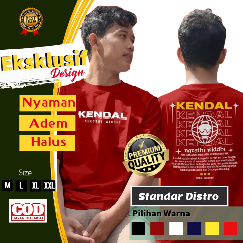 Kaos Anak Rantau Kendal Perantauan Atasan Pria Laki2 Baju Oleh oleh cikarang bekasi karawang bandung
