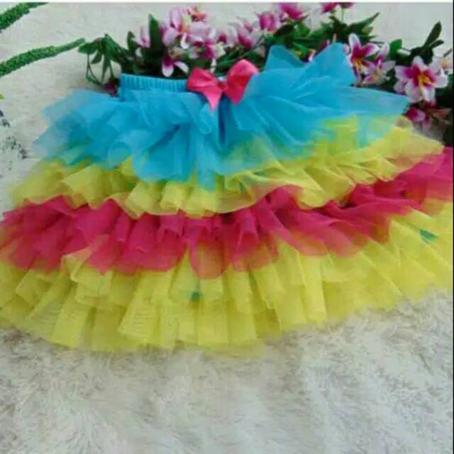 Rok tutu gotik pelangi A