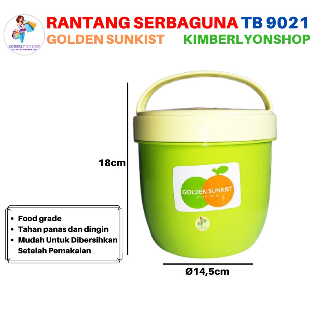 Kimberlyonshop Rantang Serbaguna Tempat Bakso Golden Sunkist TB 9021