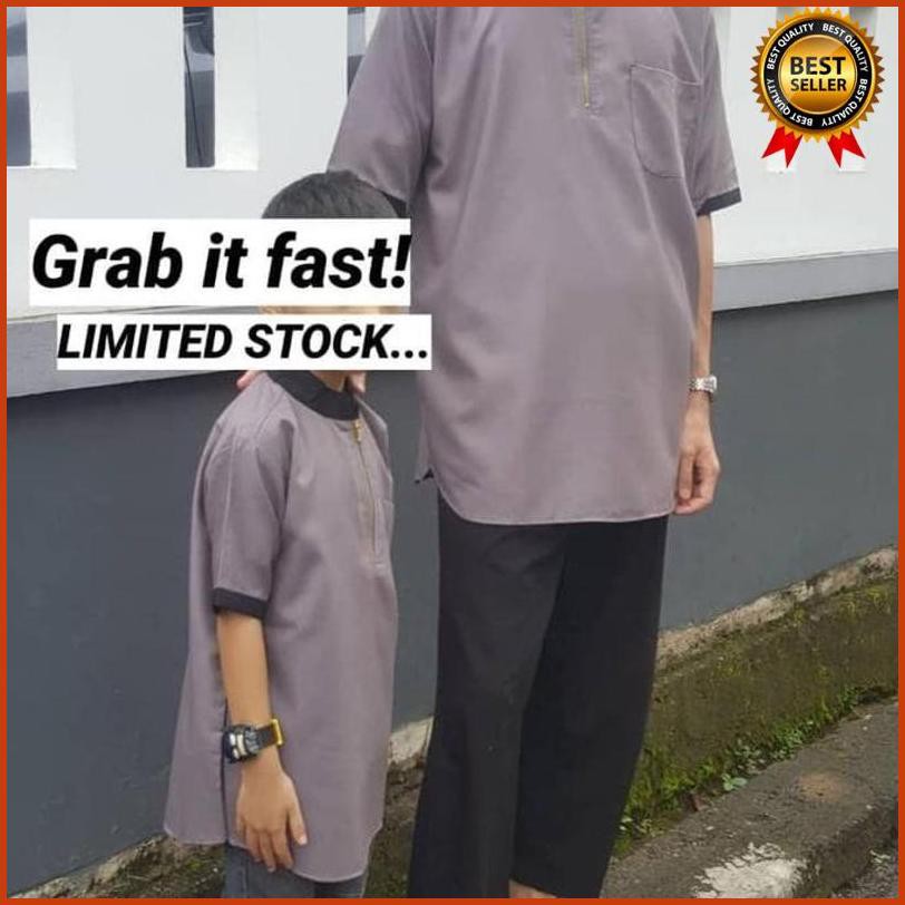 ’100– Baju Koko Ammar Dewasa - Navy, Xxl ¹