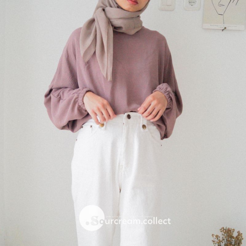 ALEA BATWING - Baju Atasan Blouse Batwink Allsize Oversize