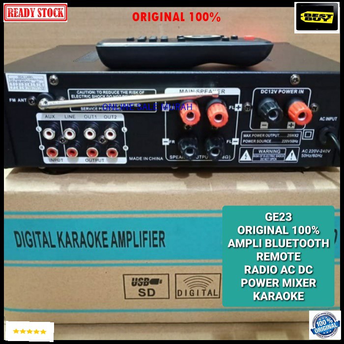 G23 Original power ampli bluetooth amplifier bluetoot digital karaoke mixer audio remot remote profesional pro  DIMENSI PERKIRANAN AMPLI  Cocok buat segala jenis speaker dan mic Ada bluetooth nya  Power Amplifier Produk baru ada remote control kualit