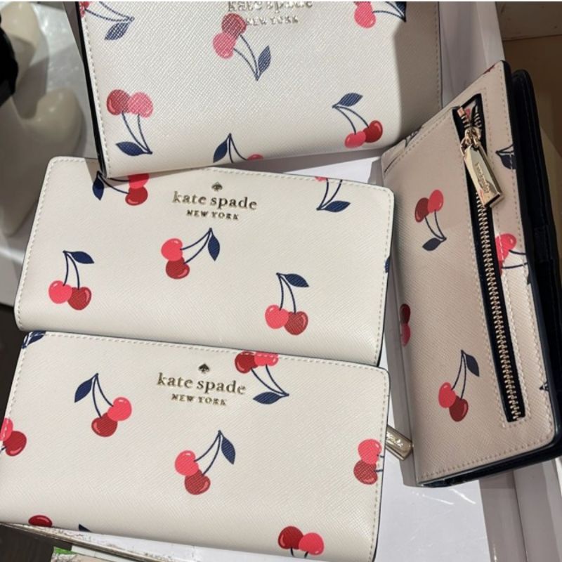 DompetKate spade KS staci large slim wallet cherri dancing