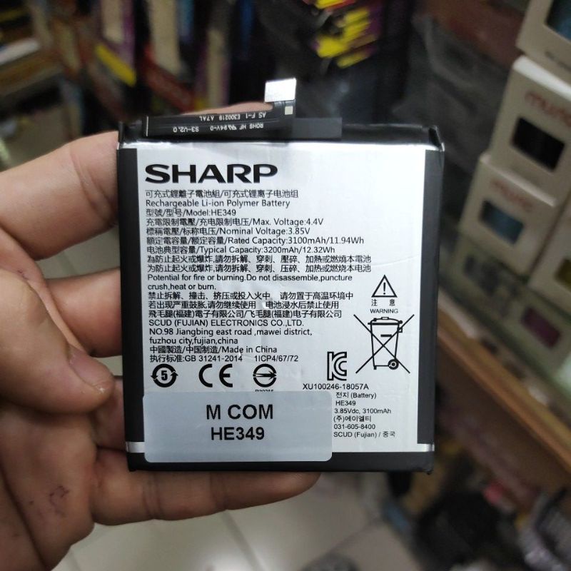 SHARP R1 / 456080 / SHARP A2 LITE / FS8026 , SHARP HE332 / AQUOS S2 , SHARP HE349 / S3 FS8032 , SHARP AQUOS ZETA / SHV34 / UBATIA269AFN1 / 506SH baterai battery battle Batt MANTUL MURAH MERIAH