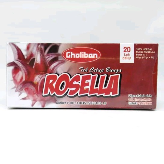 

Teh Celup Bunga Rosella Rosela Gholiban 20 sachet