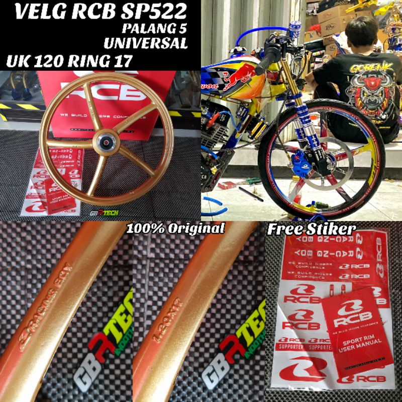 VELG DEPAN RCB SP522 UK 120 RING 17 UNIVERSAL