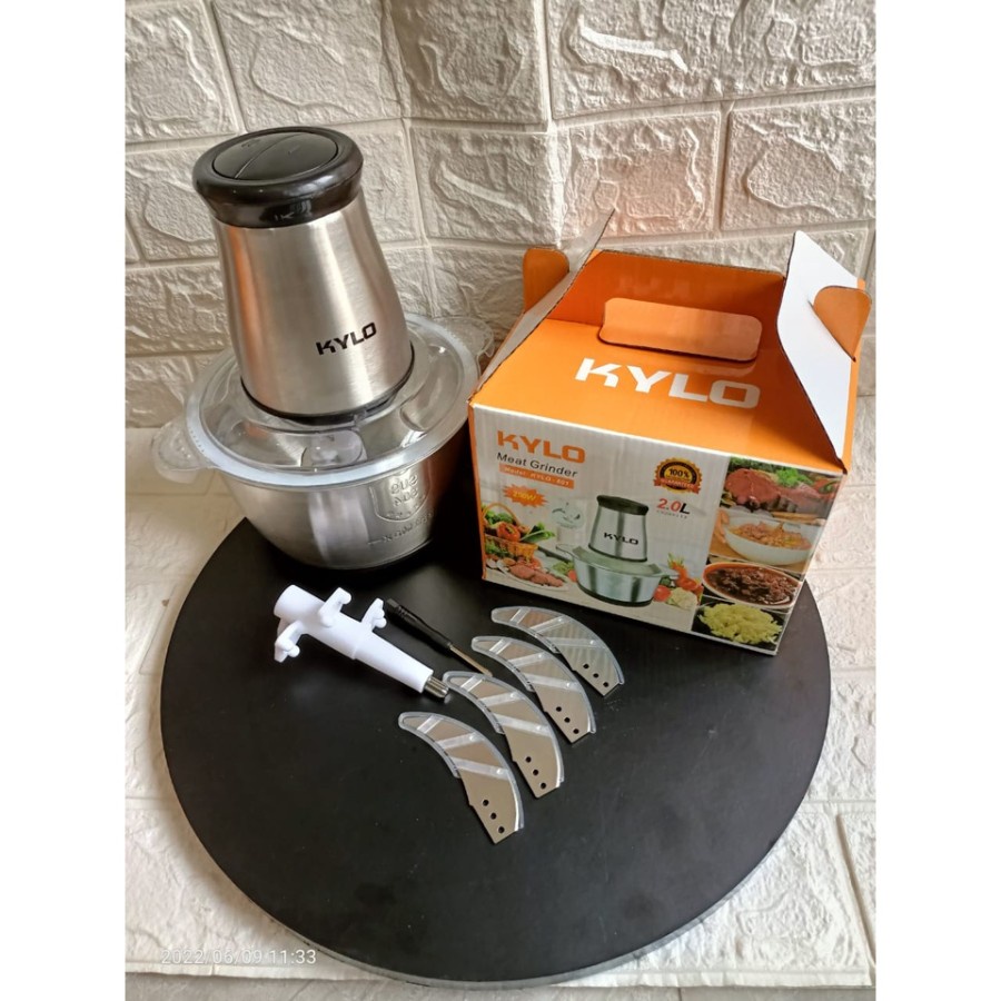 BLENDER DAGING KYLO FOOD CHOPER HAND BLENDER STAINLESS MESIN