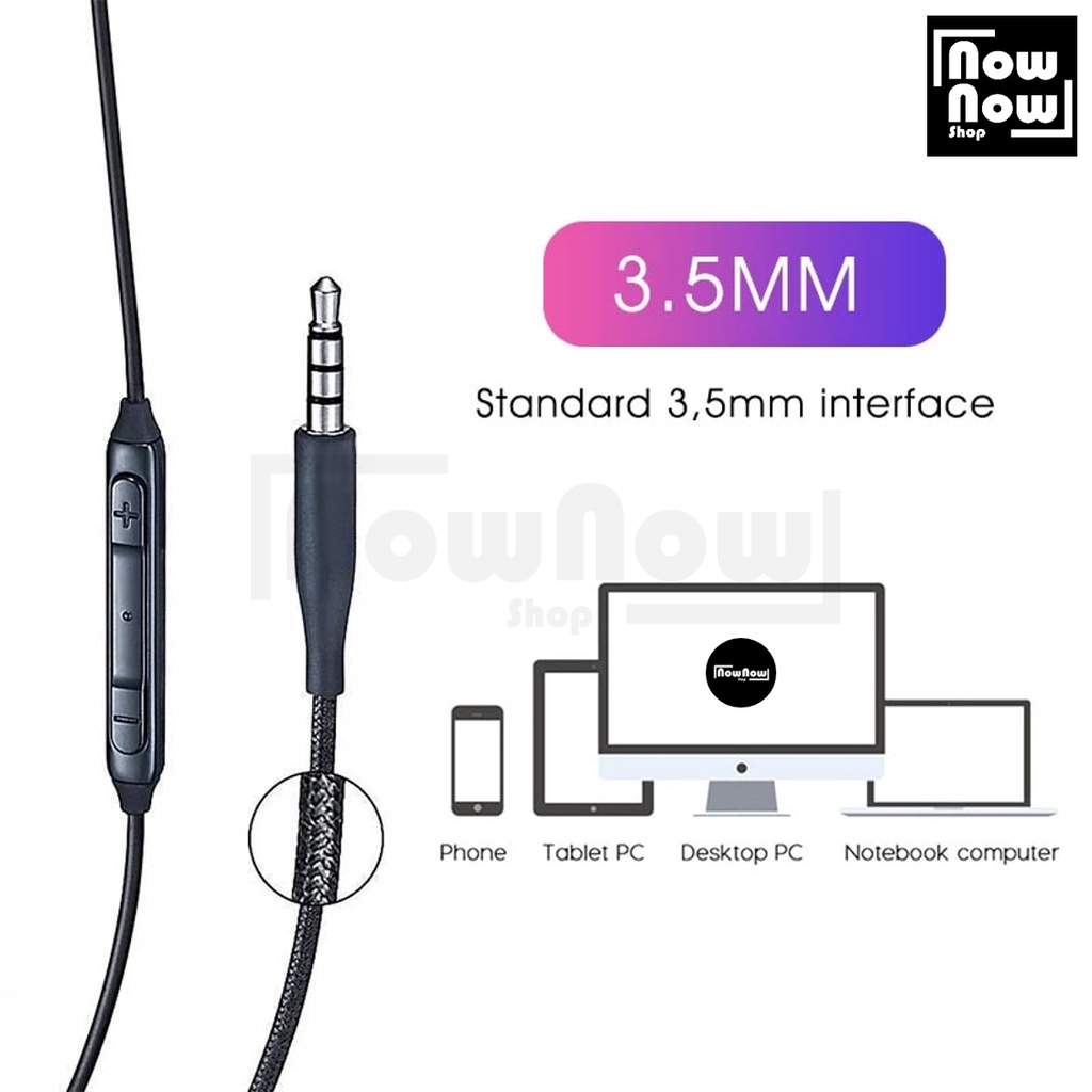 Headset Earphone Handsfree HF Samsung Galaxy AKG Stereo EO-IG955 S8 S8+ S9 S9+ S10 S10+ Note 8 9 10 11 Plus Handset Hansfree Earbud Strong Super Bass Universal Jack Audio 3.5 mm A52 A51 A52s 5G A21 A21s A31 A32 A71 A72 A11 A12 M11 M21 M21s M31 M31s M51