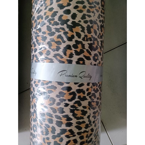 Kain Shakila Premium Motif Leopard Macan harga setengah meter