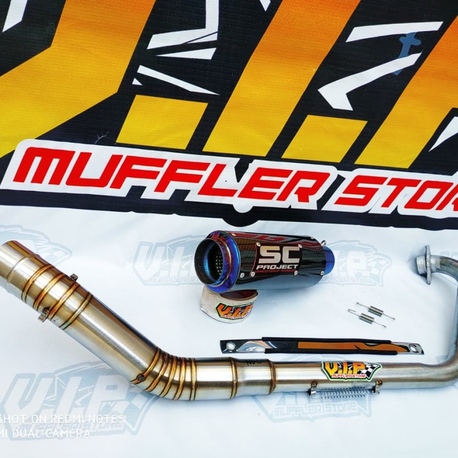 Knalpot SC PROJECT CR-T Carbon GSX R150- SONIC- CB 150R- CBR 150R