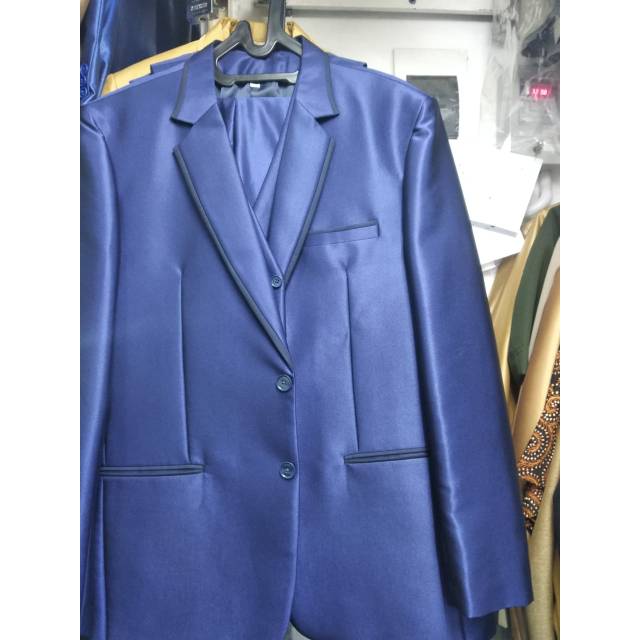 JAS FORMAL JAS BLAZER JAS PRIA JAS NIKAH JAS PRIA SLIM FIT FASHION PRIA NAVY BLUE BIRU NAVY