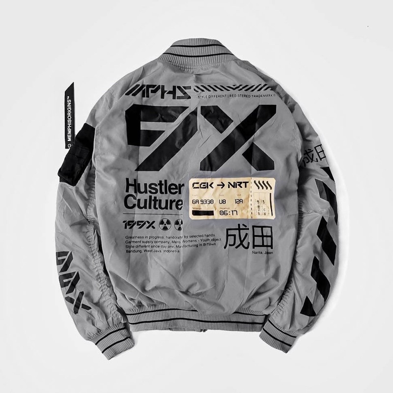 [ORIGINAL] Technical Bomber jacket NARITA (Space Grey)