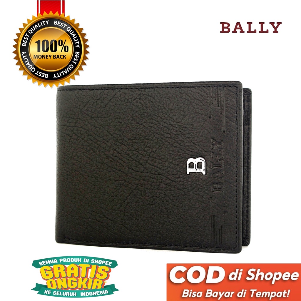 TOKOKOE - Dompet Pria model Tidur bahan Kulit Premium Dompet Lipat - BAL 186-12 Black