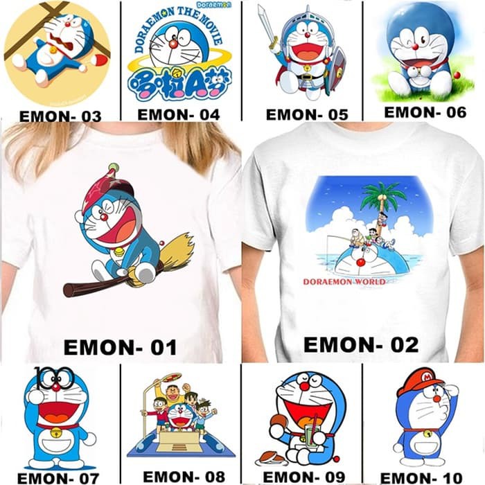 Contoh Desain  Kaos  Doraemon Desain  Kaos  Menarik