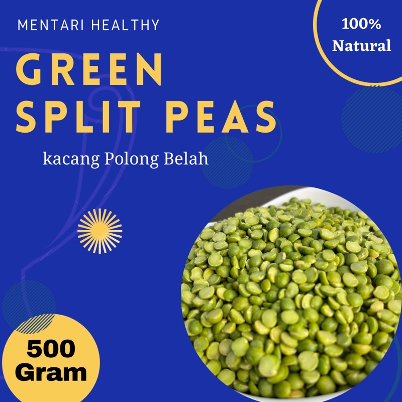 Green Split Peas 500gr / Kacang Polong Belah Mentah 500gr