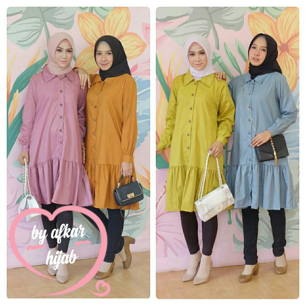 BAJU ATASAN AULIA TUNIK BAJU MUSLIM TERBARU DAN TERMURAH 2019