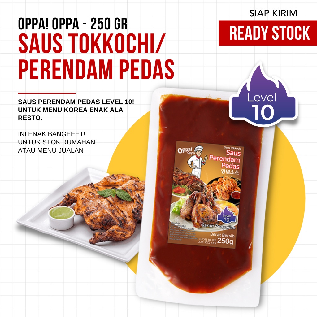 

Saus Tokkochi Perendam Pedas Tiga Level Oppa! Oppa (TERMURAH)