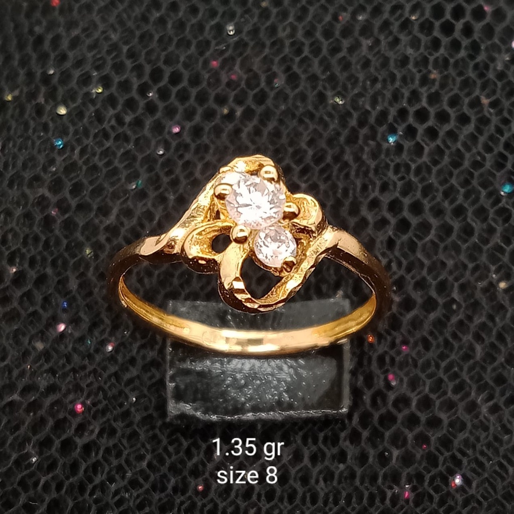 Cincin Emas 17K - 1.35 gr Kadar 750 - 346