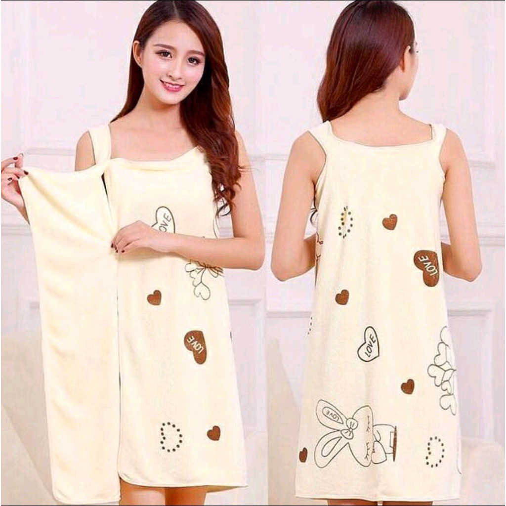 Handuk Baju Mandi Dewasa - Handuk kimono wanita / Handuk wanita bahan lembut
