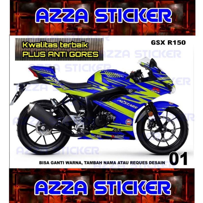 Stiker Dekal Gsx R150 Striping Motor Gsx R150 Full Sticker Decal Gsx R150 Full Stiker Gsx R150 Dekal