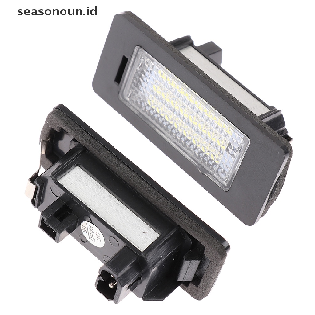 【seasonoun】 Led Car License Plate Light Rear Lights Number Plate Lamp For E39 M5 E70 X5 E93 ID