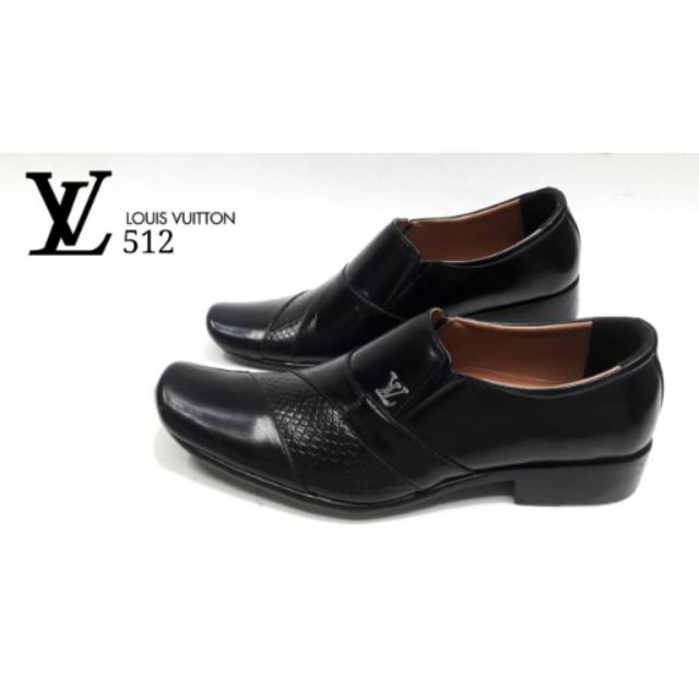 SEPATU KULIT FORMAL PENTOPEL PRIA LV LOUIS VUITTON KULIT LEATHER ORI