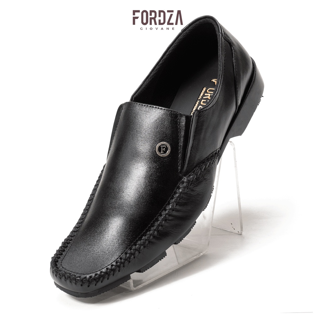 Sepatu Pantofel Pria Kulit Asli Formal Comfort Slim Style Fordza 2081