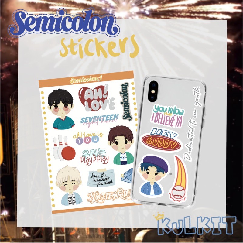 SEVENTEEN ; [Semicolon] Home;Run Special Stickers by kulkit