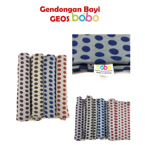 Gendongan Kaos POLKADOT Bobo | Geos Anak Bayi Motif Premium