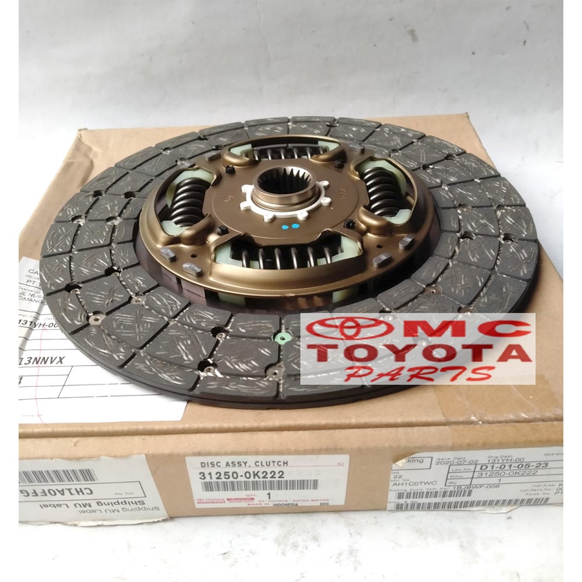 Plat Kopling / Disc Assy Clutch Fortuner Hilux Diesel 31250-0K222