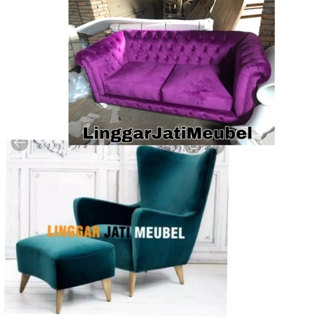Set Sofa Termurah Wing Chair Sofa Chester