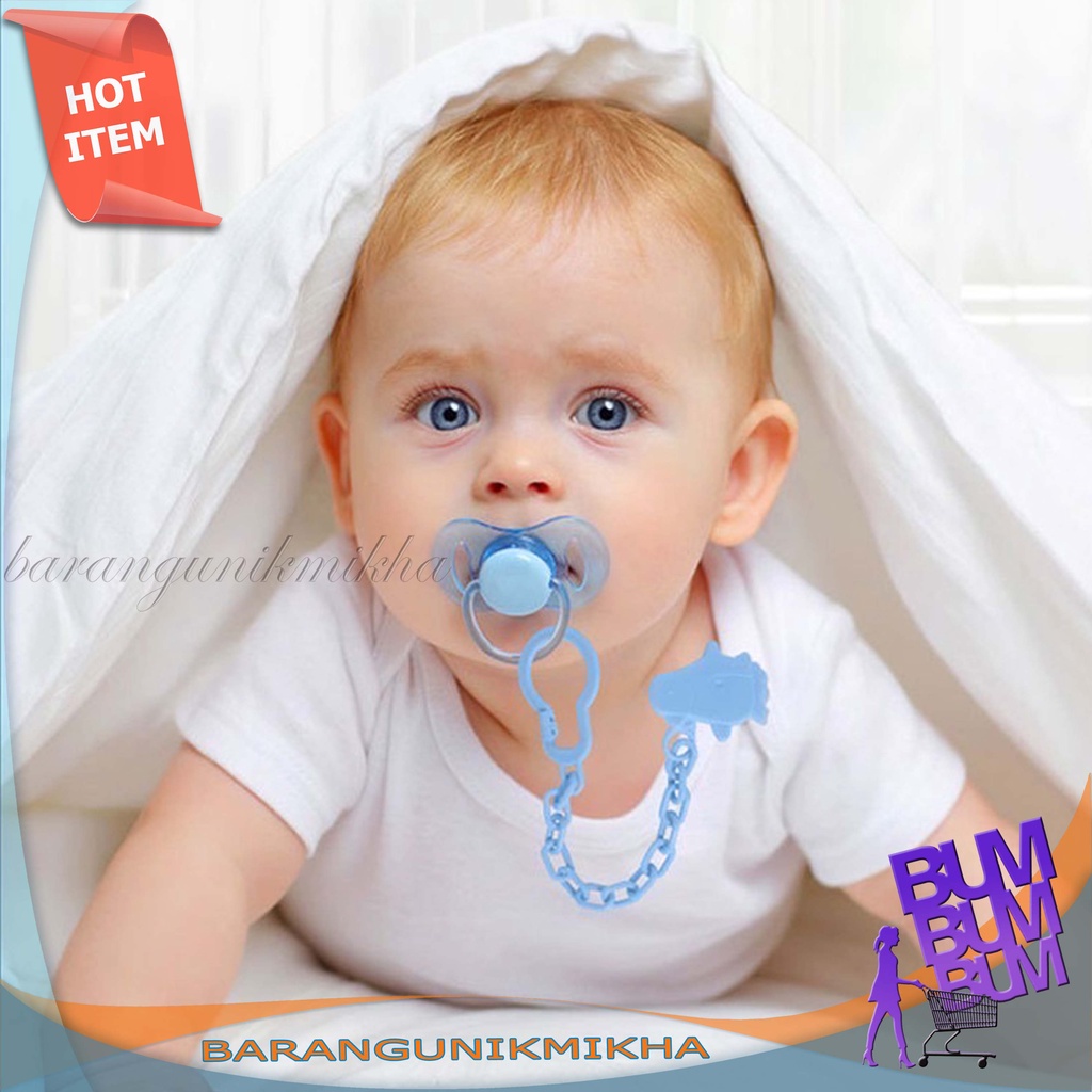 Tali Gantungan Empeng Baby / Klip Rantai Penjepit Dot Bayi / Teether Clipper Pacifier Holder