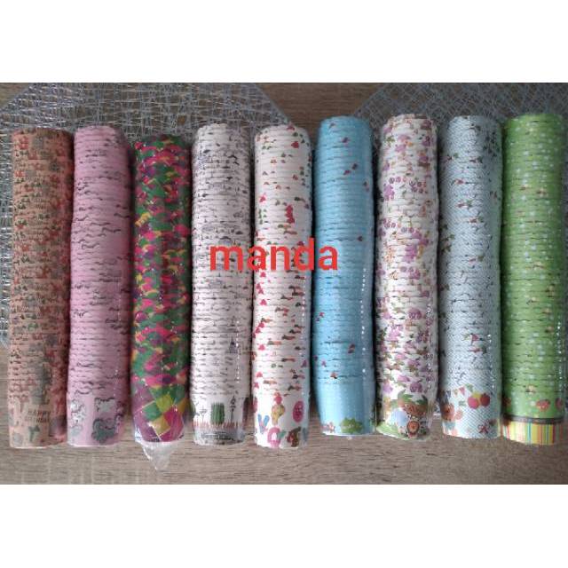 Cupcake cup muffin cup cases ukuran S 25 pcs