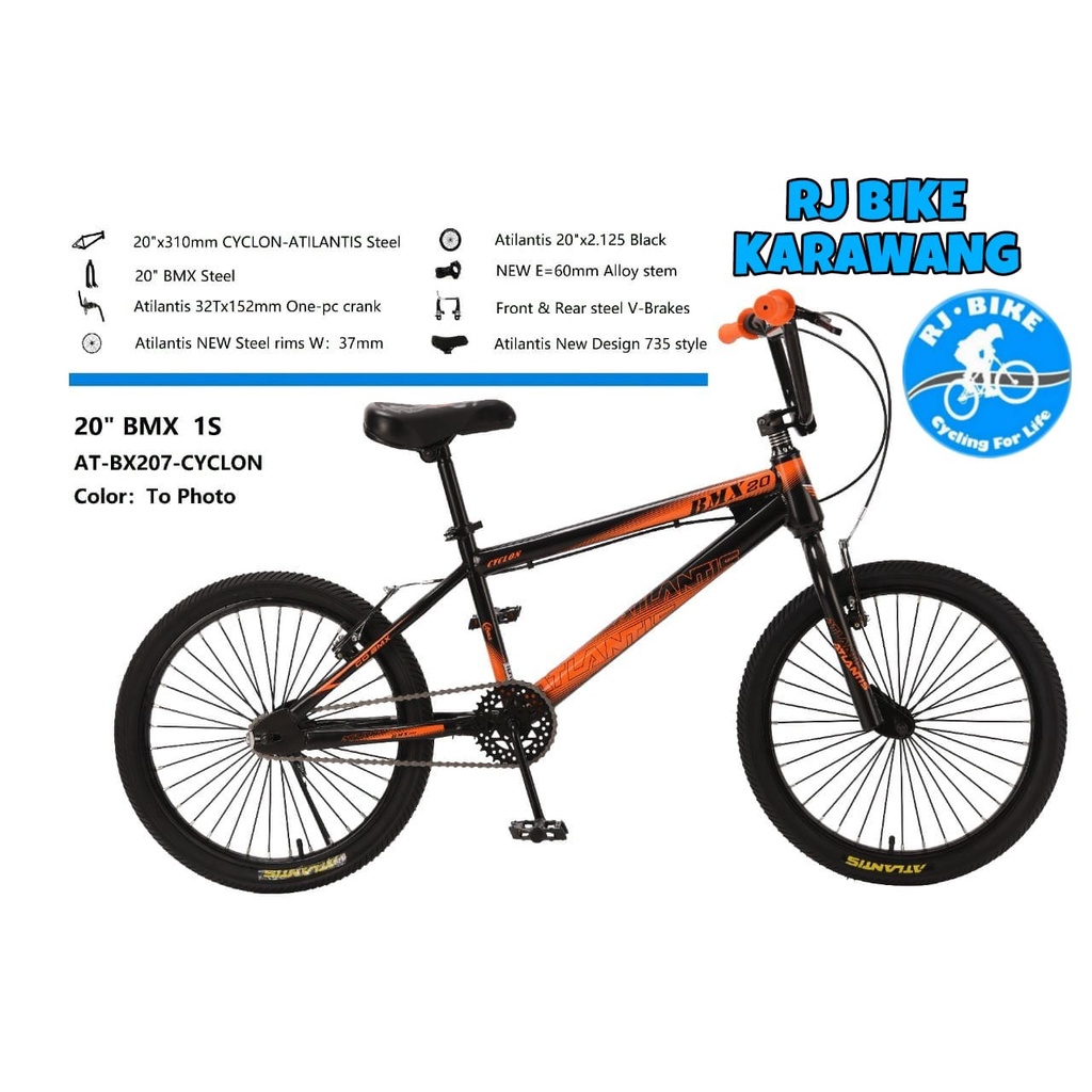 SEPEDA ANAK LAKI LAKI BMX 20 INCH ATLANTIS CYCLON 207