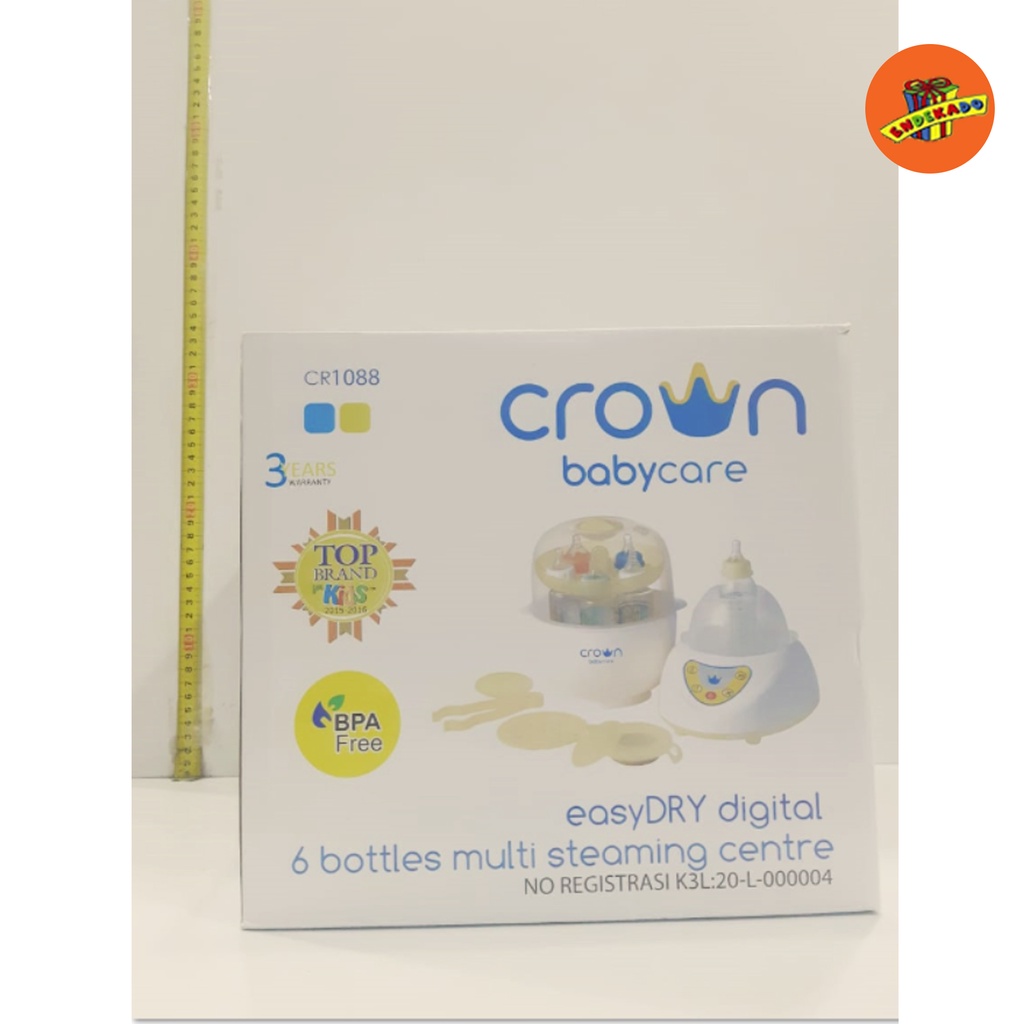 CROWN EASYDRY DIGITAL 6 BOTTLES STEAMING CENTER CR 1088 - Steril Botol